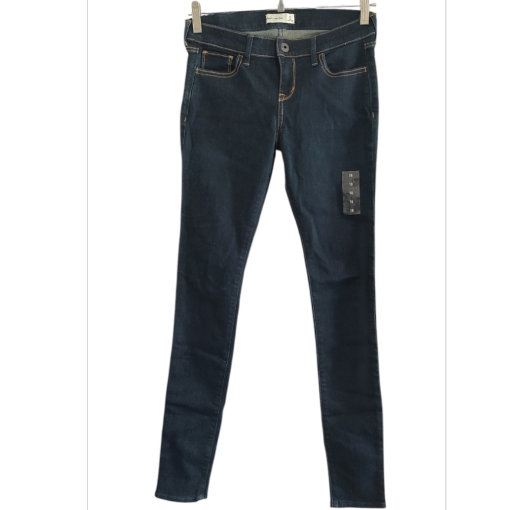 Abercrombie & Fitch Kids Dark Indigo Skinny Jeans Size 16